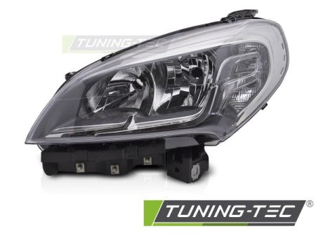 Faro Anteriore Lato Sinistro CHROME TYC per FIAT DOBLO 14-22