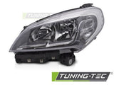 Faro Anteriore Lato Sinistro CHROME TYC per FIAT DOBLO 14-22