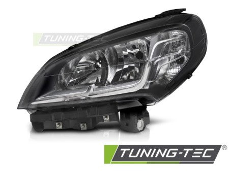 Faro Anteriore Lato Sinistro BLACK TYC per FIAT DOBLO 14-22