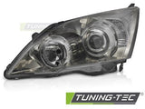 Fari Anteriori SMOKE CHROME Lato Sinistro TYC per HONDA CR-V III 06-12