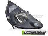 Faro Anteriore Lato Destro BLACK TYC per HONDA JAZZ FIT 02-04