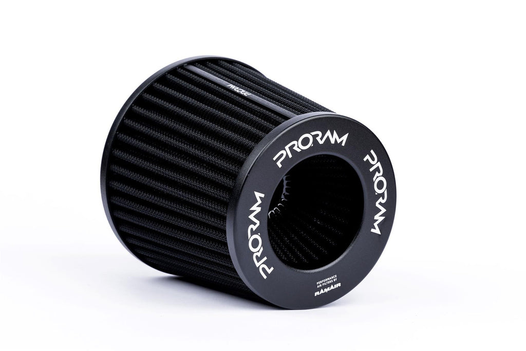 Filtro Aria Sportivo a Cono Proram PR-PJ-150-90-BK-KIT collo in alluminio 89 mm con manicotto