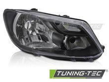 Carica l&#39;immagine nel visualizzatore di Gallery, Fari Anteriori BLACK Lato Destro H4 TYC per VW CADDY 11-14