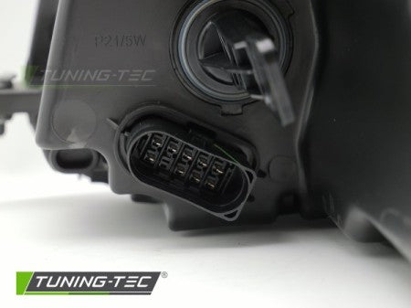 Fari Anteriori BLACK Lato Destro H4 TYC per VW CADDY 11-14