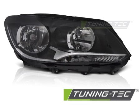 Fari Anteriori BLACK Lato Destro H7 TYC per VW CADDY TOURAN 11-14