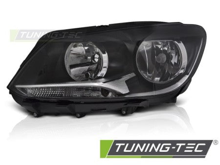Fari Anteriori BLACK Lato Sinistro H7 TYC per VW CADDY TOURAN 11-14