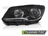 Fari Anteriori BLACK Lato Sinistro H7 TYC per VW CADDY TOURAN 11-14