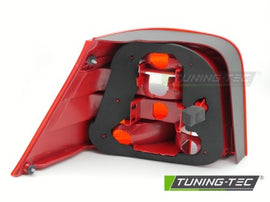 Fanale Posteriore RED WHITE Lato Destro TYC per VW GOLF MK4 97-03 HATCHBACK