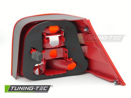 Fanale Posteriore RED WHITE Lato Sinistro TYC per VW GOLF MK4 97-03 HATCHBACK