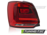 Fanale Posteriore RED WHITE Lato Sinistro TYC per POLO 6R HB 14-17