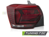 Fanale Posteriore RED WHITE Lato Sinistro TYC per POLO 2G AW HB 17-21