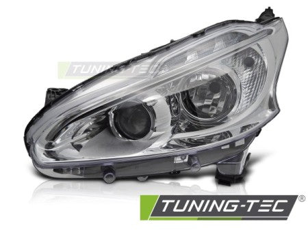 Fari Anteriori CHROME LED Lato Sinistro TYC per PEUGEOT 208 12-15