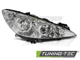 Fari Anteriori CHROME LED Lato Destro TYC per PEUGEOT 308 07-10