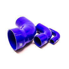 Carica l'immagine nel visualizzatore di Gallery, Curva riduttrice 90° in silicone | Cooling Solutions — Blu