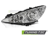 Fari Anteriori CHROME LED Lato Sinistro TYC per PEUGEOT 308 07-10