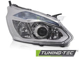Faro Anteriore Lato Destro TYC per FORD TRANSIT TOURNEO CUSTOM I 12-18