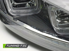 Carica l&#39;immagine nel visualizzatore di Gallery, Fari Anteriori LIGHT Sequenziali BLACK con CHROME LINE per VW GOLF MK7 13-17