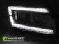 Fari Anteriori LED TUBE LIGHT BLACK DRL Sequenziali per VW CRAFTER II 2017-