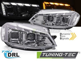 Fari Anteriori LIGHT CHROME LED DRL Sequenziali W/WELCOME per VW GOLF MK7 17-19