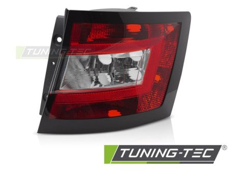 Fanale Posteriore RED WHITE Lato Destro TYC per SKODA FABIA 14-18 KOMBI