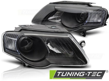 Fari Anteriori BLACK per VW PASSAT B6 3C 03.05-10