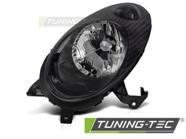 Fari Anteriori BLACK Lato Destro TYC per NISSAN MICRA K12 03-07
