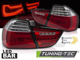 Fanali Posteriori LED BAR RED WHITE Sequenziali per BMW Serie 3 E90 09-11