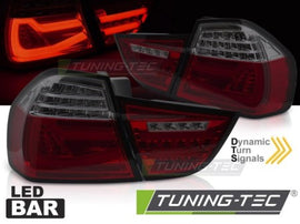Fanali Posteriori LED BAR RED SMOKE Sequenziali per BMW Serie 3 E90 09-11