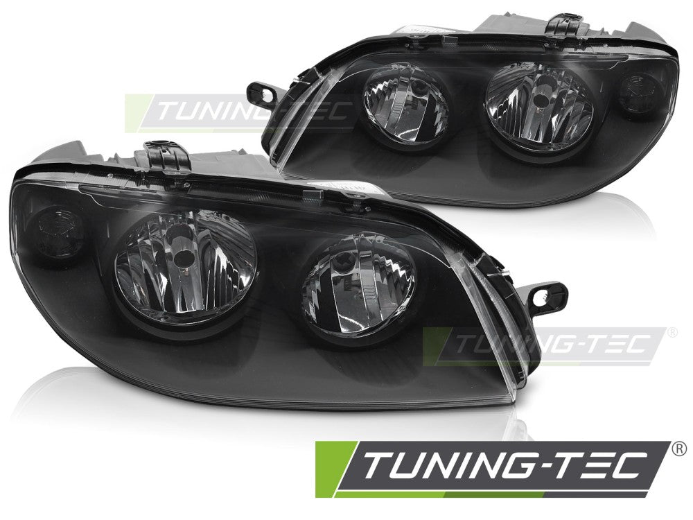 Fari Anteriori Neri per Fiat Punto (188) 2003-2007