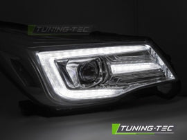 Fari Anteriori TUBE LIGHT DRL CHROME per SUBARU FORESTER IV 13-18