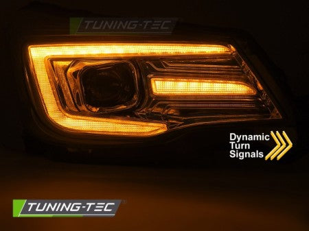 Fari Anteriori TUBE LIGHT DRL CHROME per SUBARU FORESTER IV 13-18