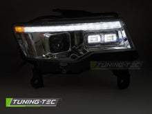 Carica l&#39;immagine nel visualizzatore di Gallery, Fari Anteriori CHRYSLER JEEP GRAND CHEROKEE 14-21 CHROME TUBE LIGHT SEQ