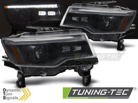 Fari Anteriori CHRYSLER JEEP GRAND CHEROKEE 14-21 BLACK TUBE LIGHT SEQ