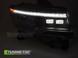 Fari Anteriori CHRYSLER JEEP GRAND CHEROKEE 14-21 BLACK TUBE LIGHT SEQ