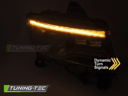 Fari Anteriori CHRYSLER JEEP GRAND CHEROKEE 14-21 BLACK TUBE LIGHT SEQ