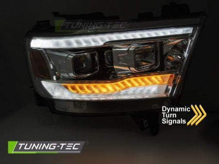 Fari Anteriori DODGE RAM 19-22 CHROME TUBE SEQ