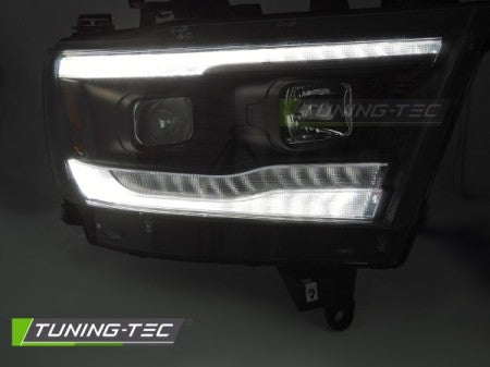 Fari Anteriori DODGE RAM 19-22 BLACK TUBE SEQ