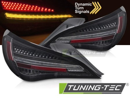Fanali Posteriori a Led Sequenziali BLACK per MERCEDES CLA C117 13-19 OE LED