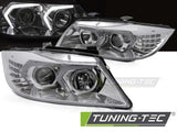 Fari Anteriori LED CHROME per BMW Serie 3 E90/E91 05-08