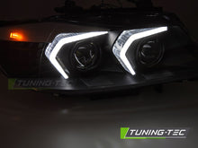 Carica l'immagine nel visualizzatore di Gallery, Fari Anteriori Neri Xenon per BMW Serie 3 (E90 / E91 Facelift) 2009-2011