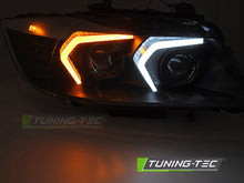 Carica l'immagine nel visualizzatore di Gallery, Fari Anteriori Neri Xenon per BMW Serie 3 (E90 / E91 Facelift) 2009-2011