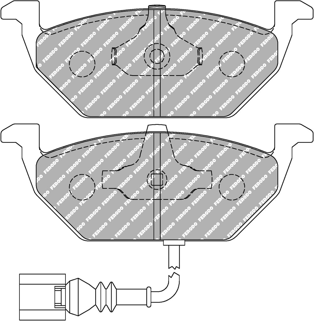 Pastiglie freni Ferodo DS Performance anteriori Audi A3 8P/8L, A2 8Z, RS3 8V