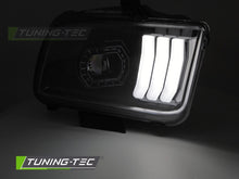 Load image into Gallery viewer, Fari Anteriori Neri Tube Light per Ford Mustang (Mk5) 2004-2009