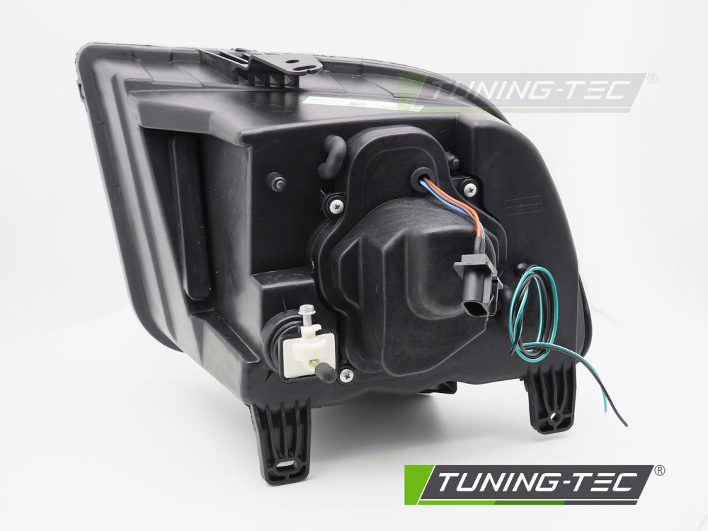 Fari Anteriori Neri Tube Light per Ford Mustang (Mk5) 2004-2009