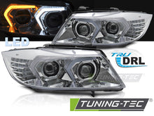 Carica l'immagine nel visualizzatore di Gallery, Fari Anteriori Cromati per BMW Serie 3 (E90 / E91) 2005-2008