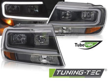 Carica l&#39;immagine nel visualizzatore di Gallery, Fari Anteriori CHRYSLER JEEP GRAND CHEROKEE 99-05.05 TUBE LIGHT BLACK