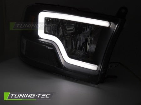 Fari Anteriori DODGE RAM 09-18 TUBE LIGHT BLACK