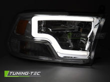 Carica l&#39;immagine nel visualizzatore di Gallery, Fari Anteriori DODGE RAM 09-18 TUBE LIGHT CHROME LED