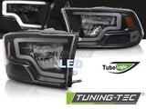 Fari Anteriori DODGE RAM 09-18 TUBE LIGHT BLACK LED