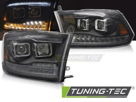 Fari Anteriori DODGE RAM 09-18 DOUBLE BLACK